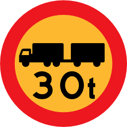 Download free round vehicle truck weight load icon
